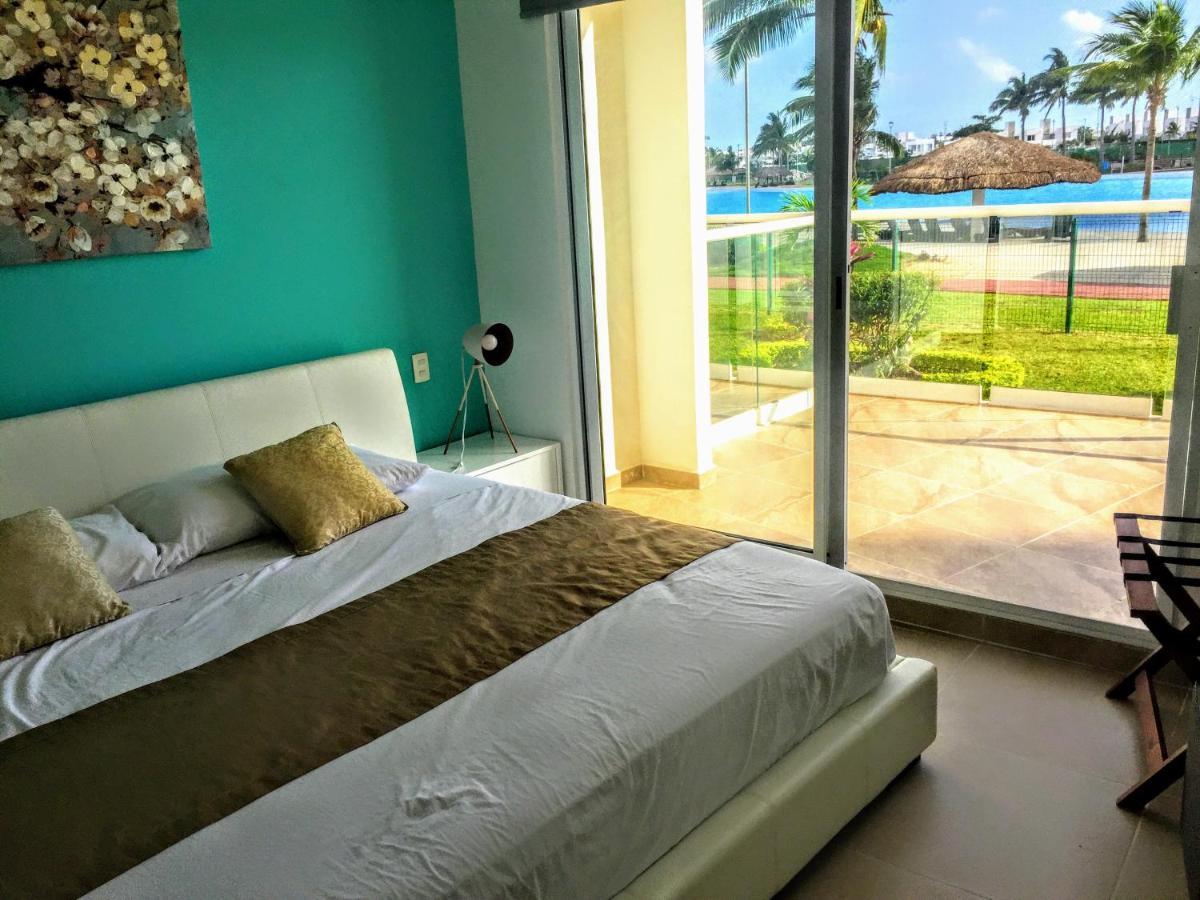 Escape Al Caribe Con Una Vista Impresionante En Pilarita'S Dream Lagoons Канкун Екстер'єр фото
